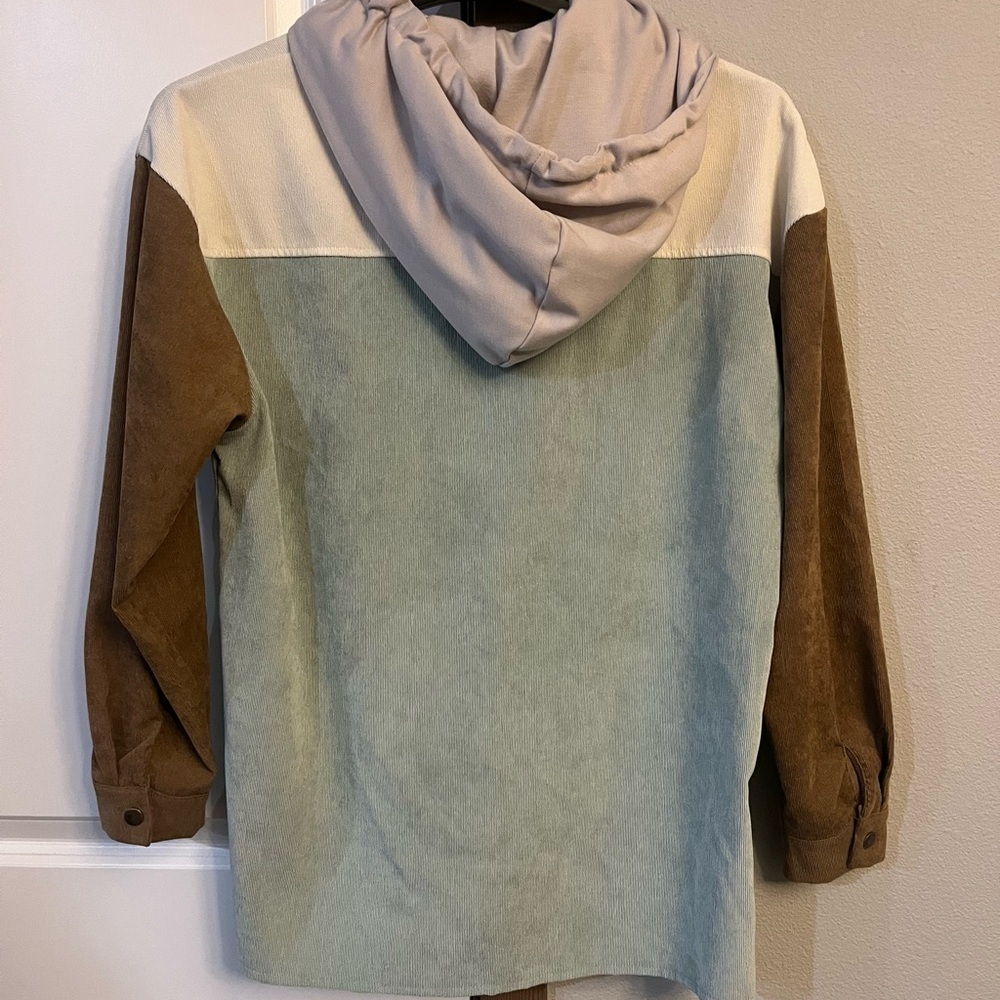 Amazon Women's Green and Brown Utility Jacket - Picture 4 of 6
